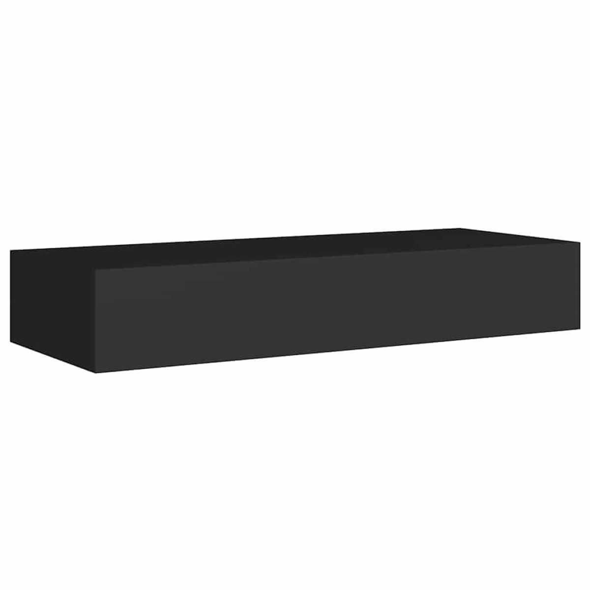 vidaXL Ράφια Τοίχου με Συρτάρια 2 Τεμ. Μαύρα 60 x 23,5 x 10εκ. από MDF