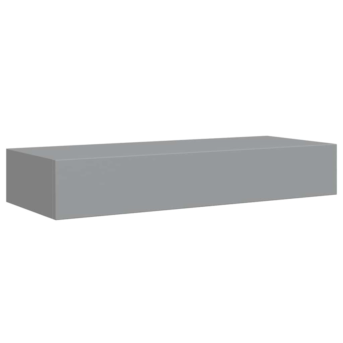 vidaXL Ράφι Επιτοίχιο με Συρτάρι Γκρι 60 x 23,5 x 10 εκ. από MDF