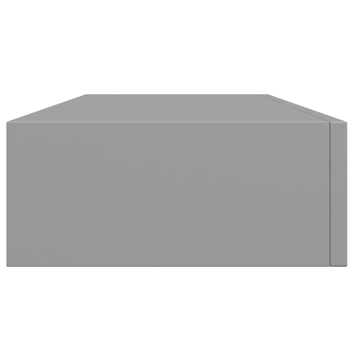 vidaXL Ράφι Επιτοίχιο με Συρτάρι Γκρι 60 x 23,5 x 10 εκ. από MDF