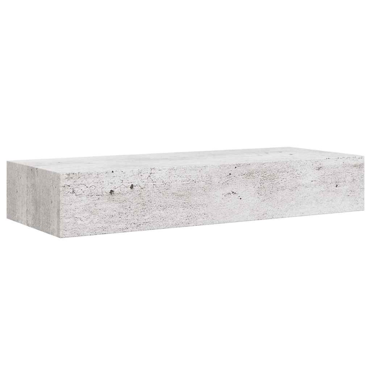 vidaXL Ράφι Επιτοίχιο με Συρτάρι Γκρι Σκυρ. 60 x 23,5 x 10 εκ. από MDF