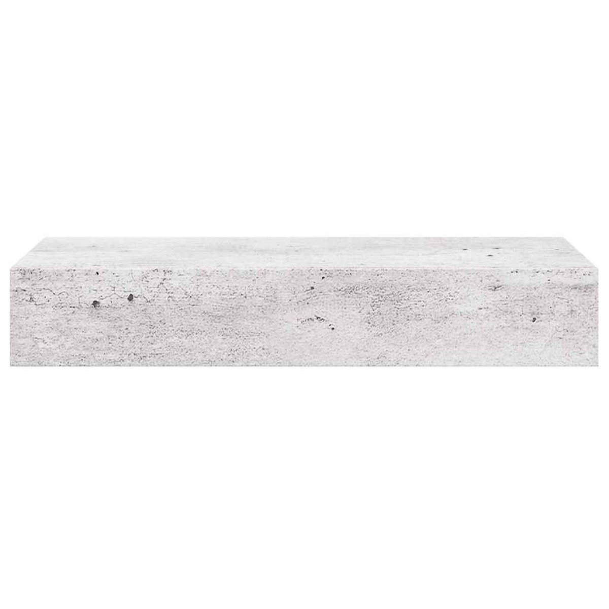 vidaXL Ράφι Επιτοίχιο με Συρτάρι Γκρι Σκυρ. 60 x 23,5 x 10 εκ. από MDF