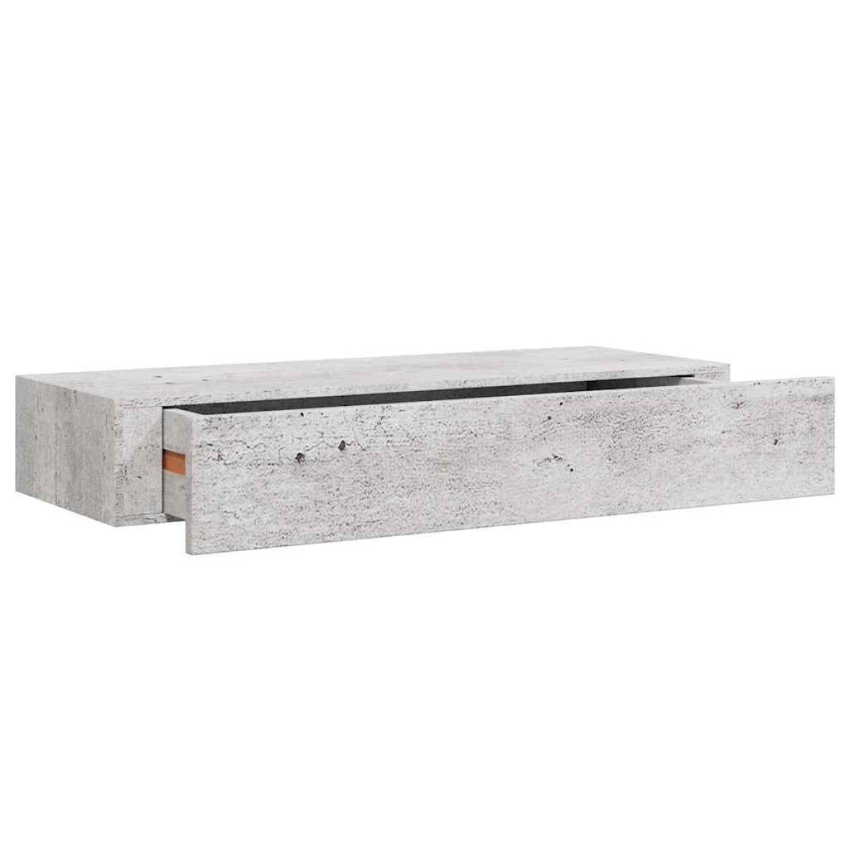 vidaXL Ράφια Τοίχου Συρτάρια 2 τεμ. Γκρι Σκυρ. 60x23,5x10 εκ από MDF