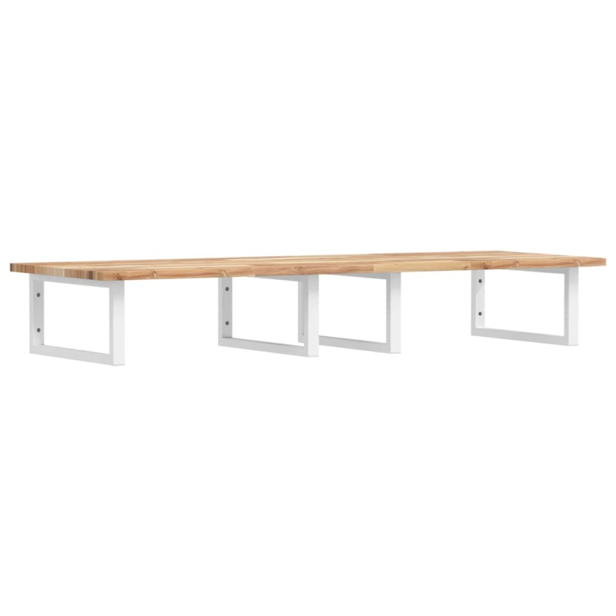 vidaXL Ράφι Νιπτήρα Τοίχου από Ατσάλι / Μασίφ Ξύλο Ακακίας