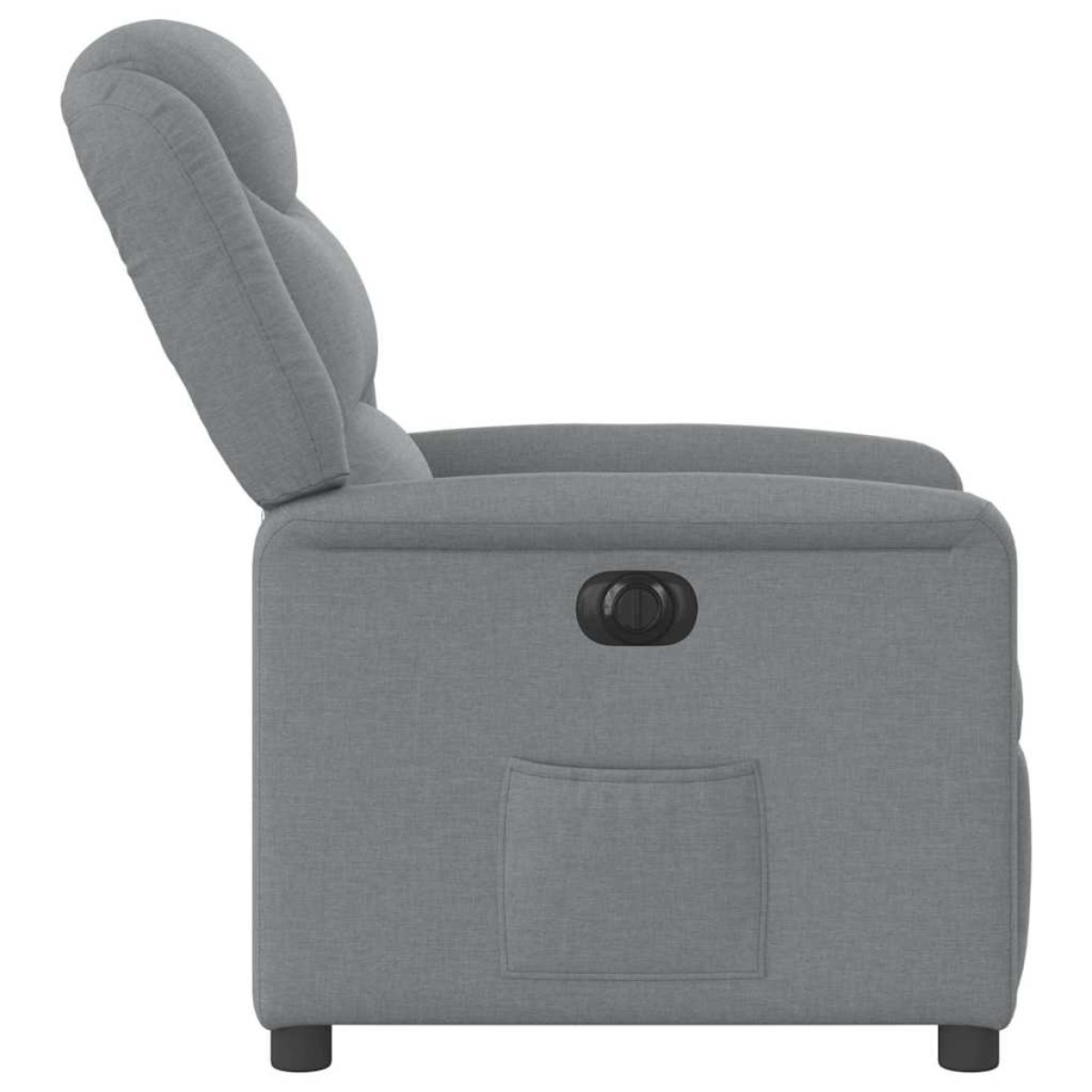 vidaXL Πολυθρόνα Ανακλινόμενη Ηλεκτρική Ανοιχτό Γκρι Υφασμάτινη