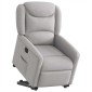 vidaXL Ηλεκτρική καρέκλα ανάκλισης Ύφασμα Γκρι σύννεφο