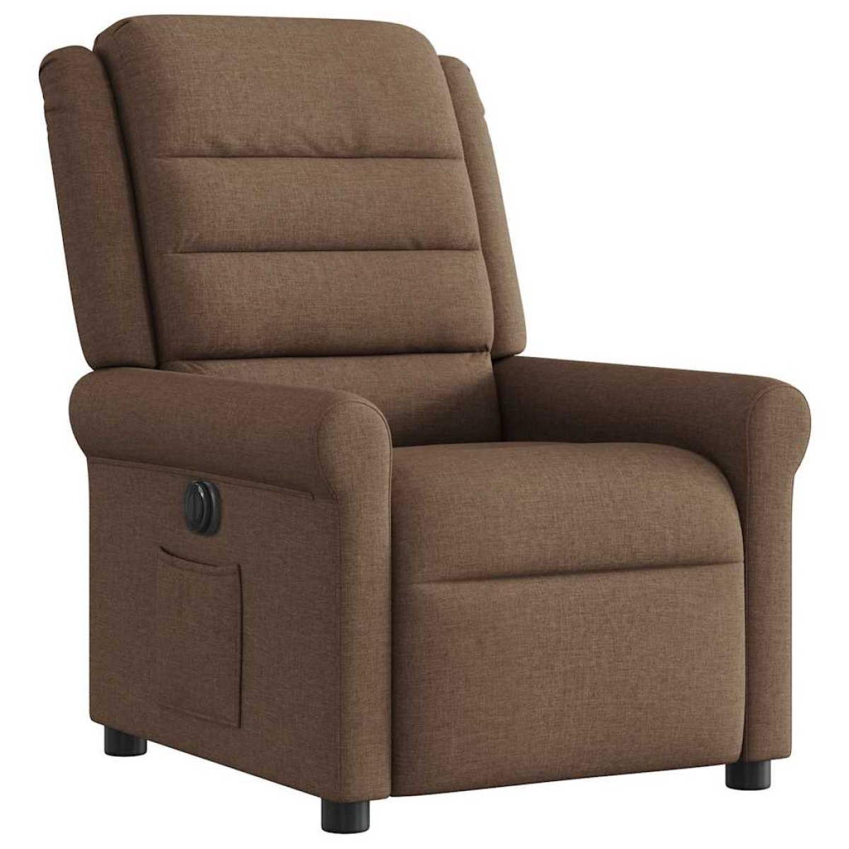vidaXL Πολυθρόνα Ανακλινόμενη Ηλεκτρική Καφέ Υφασμάτινη