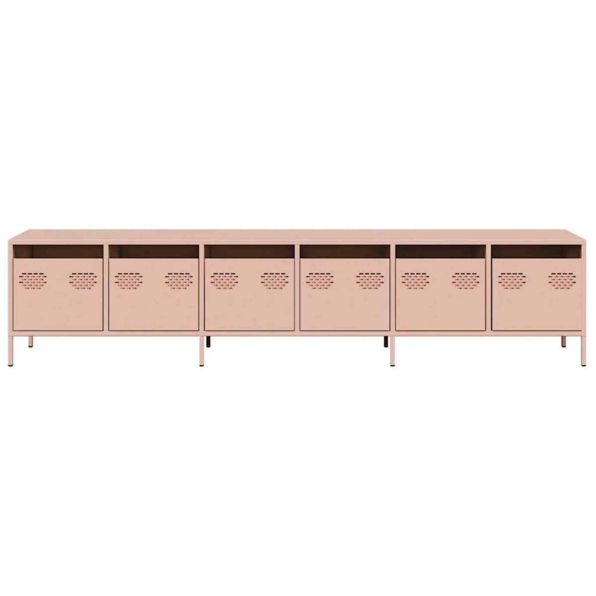 ντουλάπι τηλεόρασης vidaXL Ροζ 202x39x43,5 cm Ατσάλι ψυχρής έλασης