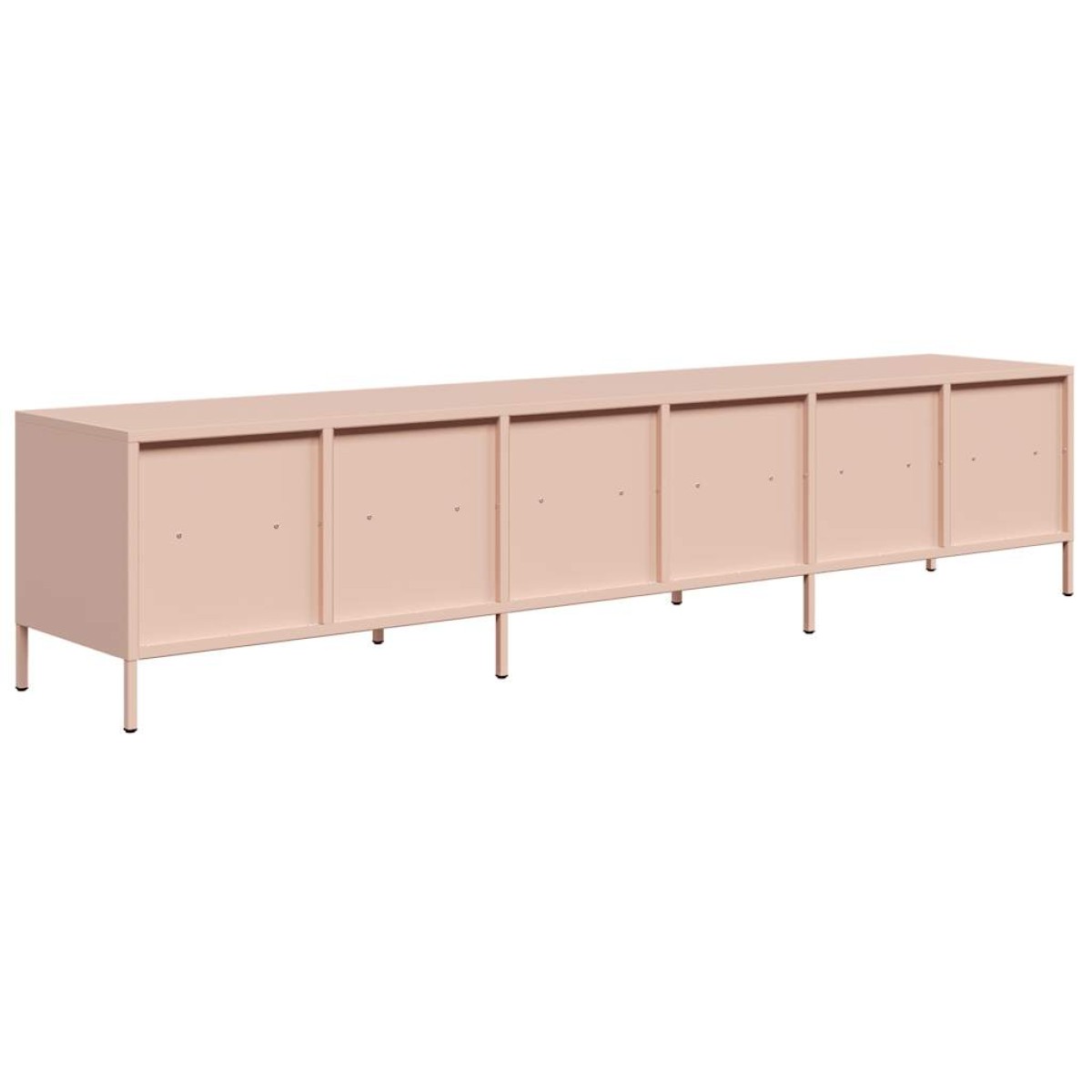 ντουλάπι τηλεόρασης vidaXL Ροζ 202x39x43,5 cm Ατσάλι ψυχρής έλασης