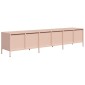 ντουλάπι τηλεόρασης vidaXL Ροζ 202x39x43,5 cm Ατσάλι ψυχρής έλασης