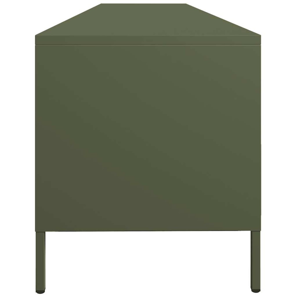 vidaXL Έπιπλο Τηλεόρασης Λαδί 202x39x43,5 εκ. Ατσάλι Ψυχρής Έλασης