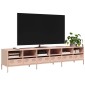 ντουλάπι τηλεόρασης vidaXL Ροζ 202x39x43,5 cm Ατσάλι ψυχρής έλασης