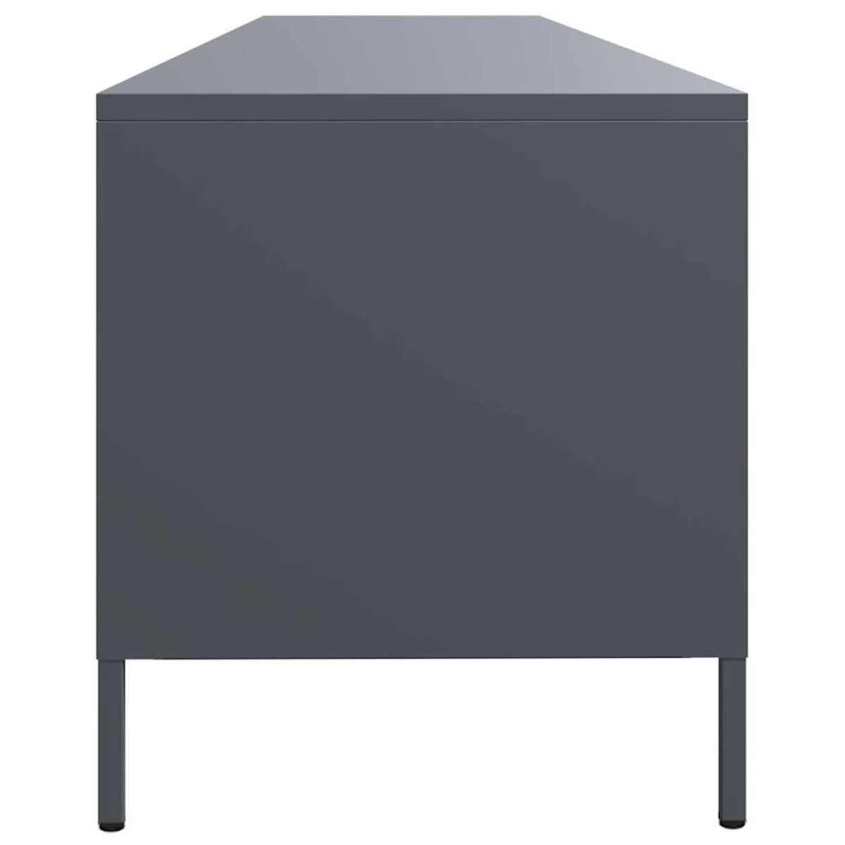vidaXL Έπιπλο Τηλεόρασης Ανθρακί 202x39x43,5 εκ. Ατσάλι Ψυχρής Έλασης