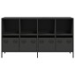 vidaXL Ντουλάπι Μαύρο 135x39x73,5 εκ. από Χάλυβα Ψυχρής Έλασης