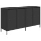 vidaXL Ντουλάπι Μαύρο 135x39x73,5 εκ. από Χάλυβα Ψυχρής Έλασης