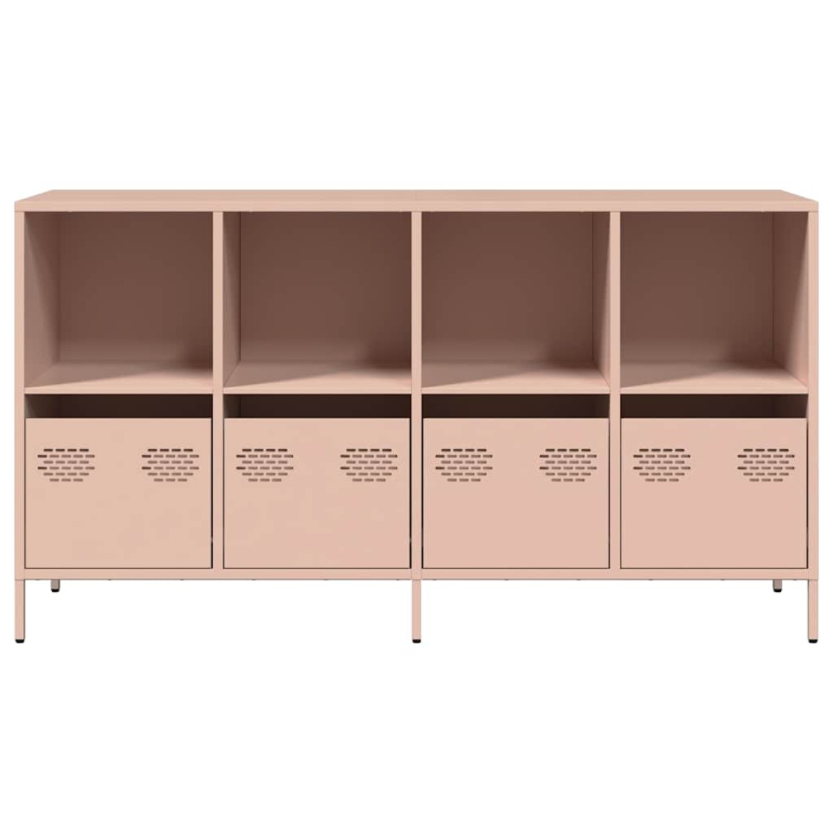 vidaXL Ντουλάπι Ροζ 135x39x73,5 εκ. από Χάλυβα Ψυχρής Έλασης
