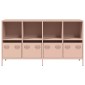 vidaXL Ντουλάπι Ροζ 135x39x73,5 εκ. από Χάλυβα Ψυχρής Έλασης