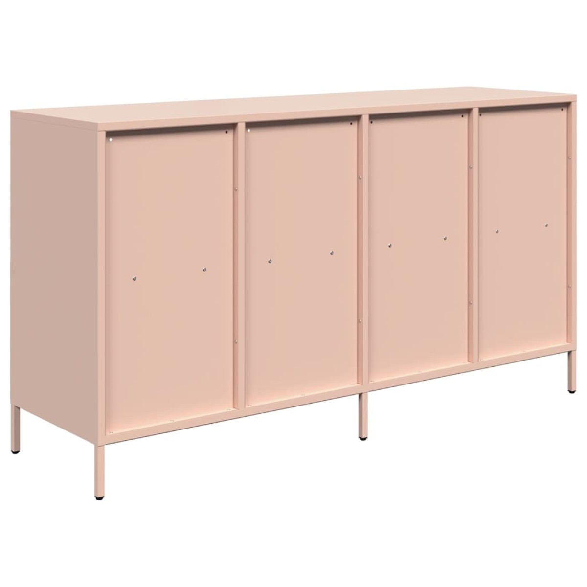 vidaXL Ντουλάπι Ροζ 135x39x73,5 εκ. από Χάλυβα Ψυχρής Έλασης