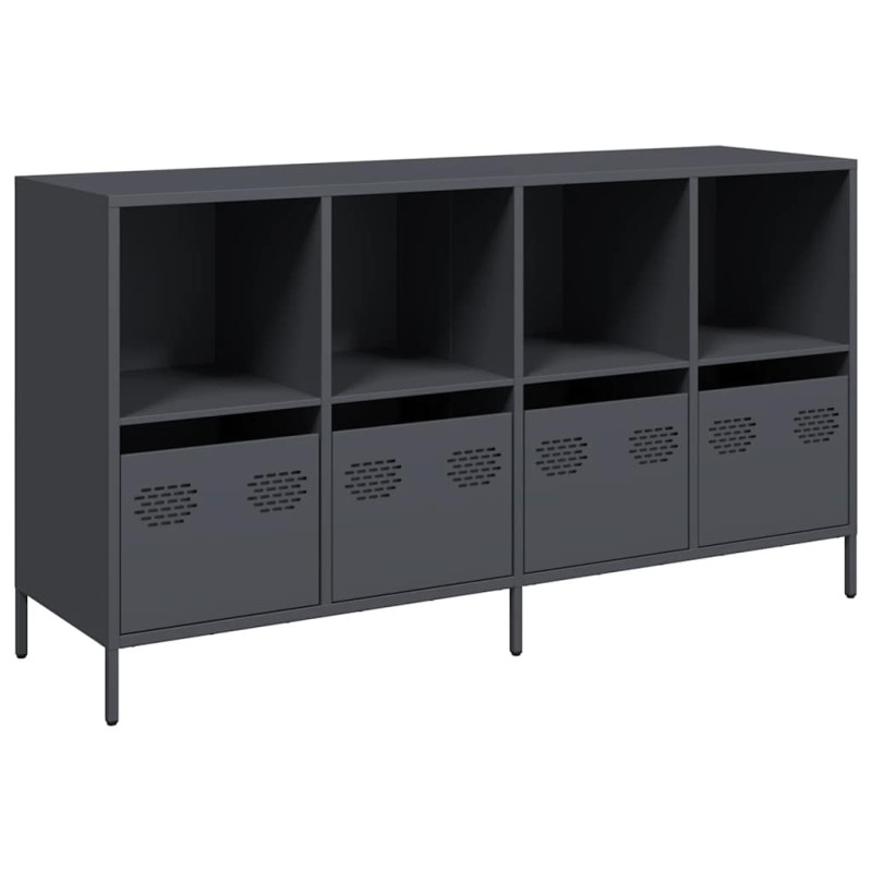 vidaXL Ντουλάπι Ανθρακί 135x39x73,5 εκ. από Χάλυβα Ψυχρής Έλασης
