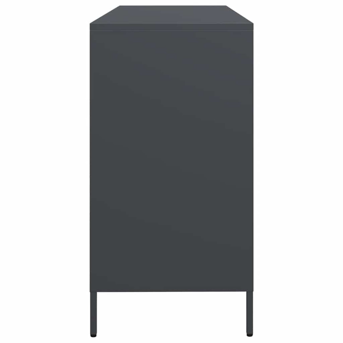 vidaXL Ντουλάπι Ανθρακί 135x39x73,5 εκ. από Χάλυβα Ψυχρής Έλασης
