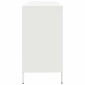 vidaXL Sideboard Λευκό 135x39x73,5 cm Ατσάλι ψυχρής έλασης