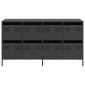 vidaXL Ντουλάπι Μαύρο 135x39x73,5 εκ. από Χάλυβα Ψυχρής Έλασης