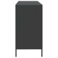 vidaXL Ντουλάπι Μαύρο 135x39x73,5 εκ. από Χάλυβα Ψυχρής Έλασης
