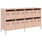 vidaXL Ντουλάπι Ροζ 135x39x73,5 εκ. από Χάλυβα Ψυχρής Έλασης
