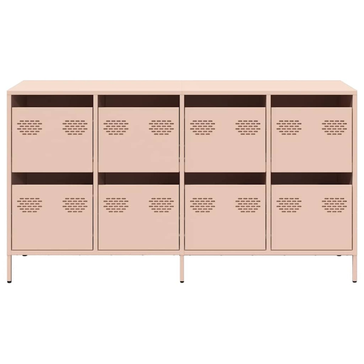 vidaXL Ντουλάπι Ροζ 135x39x73,5 εκ. από Χάλυβα Ψυχρής Έλασης
