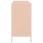 vidaXL Ντουλάπι Ροζ 135x39x73,5 εκ. από Χάλυβα Ψυχρής Έλασης