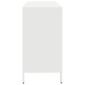 vidaXL Sideboard Λευκό 135x39x73,5 cm Ατσάλι ψυχρής έλασης