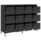 vidaXL Ντουλάπι Μαύρο 135x39x103,5 εκ. από Χάλυβα Ψυχρής Έλασης