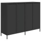 vidaXL Ντουλάπι Μαύρο 135x39x103,5 εκ. από Χάλυβα Ψυχρής Έλασης