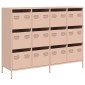 vidaXL Ντουλάπι Ροζ 135x39x103,5 εκ. από Χάλυβα Ψυχρής Έλασης