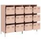 vidaXL Ντουλάπι Ροζ 135x39x103,5 εκ. από Χάλυβα Ψυχρής Έλασης