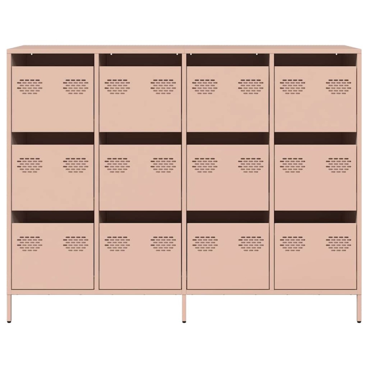 vidaXL Ντουλάπι Ροζ 135x39x103,5 εκ. από Χάλυβα Ψυχρής Έλασης