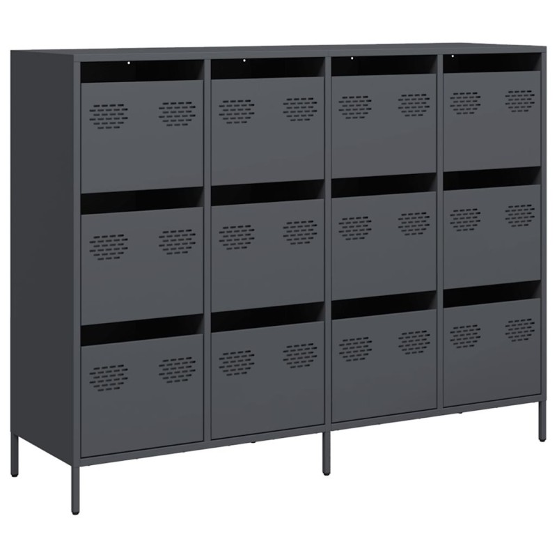 vidaXL Ντουλάπι Ανθρακί 135x39x103,5 εκ. από Χάλυβα Ψυχρής Έλασης