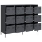vidaXL Ντουλάπι Ανθρακί 135x39x103,5 εκ. από Χάλυβα Ψυχρής Έλασης