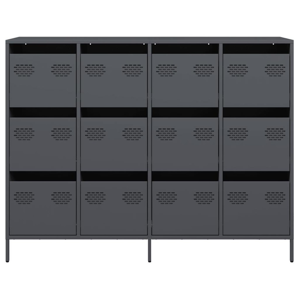 vidaXL Ντουλάπι Ανθρακί 135x39x103,5 εκ. από Χάλυβα Ψυχρής Έλασης