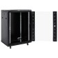 vidaXL Καμπίνα Δικτύου 15U 19" IP20 Μαύρη 60x45x86 εκ.