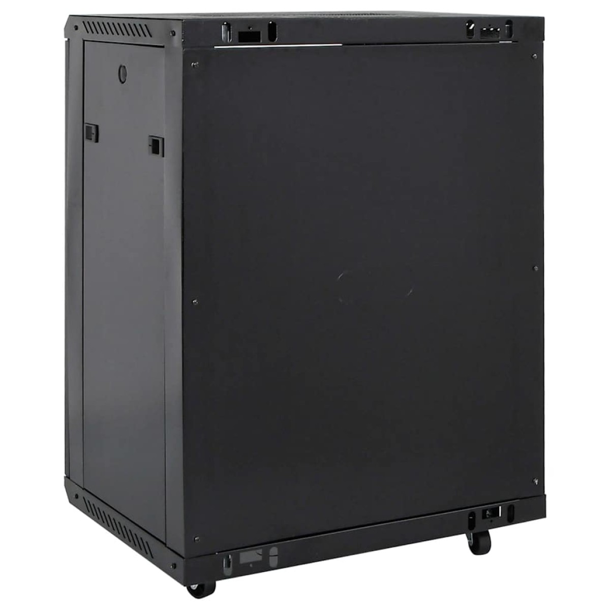 vidaXL Καμπίνα Δικτύου 15U 19" IP20 Μαύρη 60x45x86 εκ.