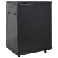 vidaXL Καμπίνα Δικτύου 15U 19" IP20 Μαύρη 60x45x86 εκ.