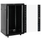 vidaXL Καμπίνα Δικτύου 18U 19" IP20 Μαύρη 60x60x100 εκ.