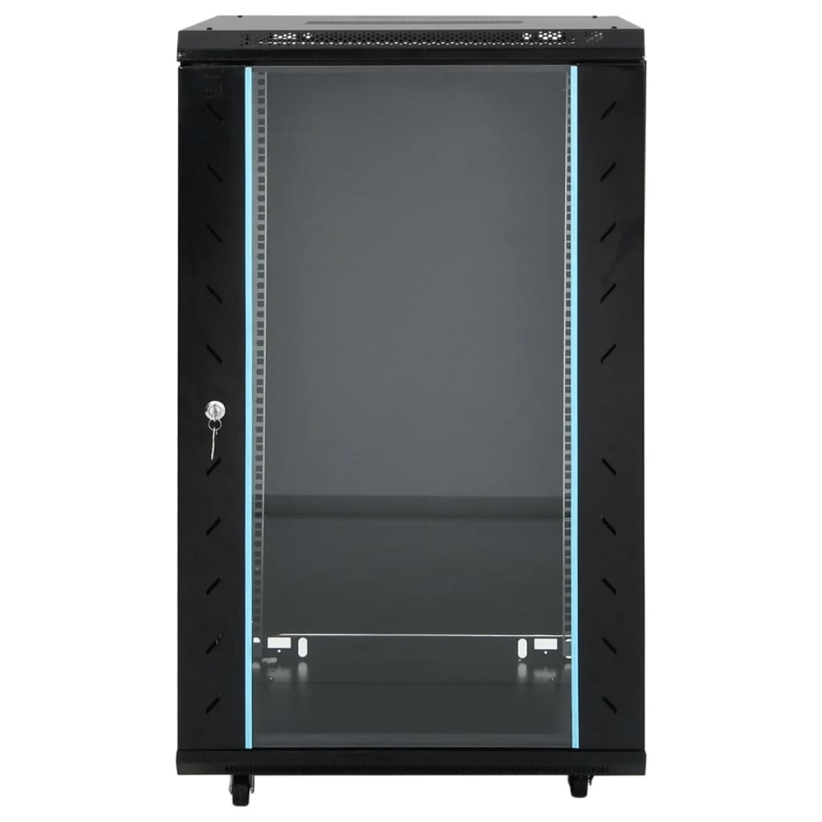 vidaXL Καμπίνα Δικτύου 18U 19" IP20 Μαύρη 60x60x100 εκ.