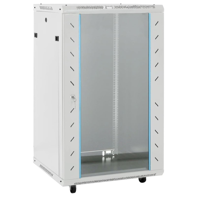 vidaXL Καμπίνα Δικτύου 18U 19" IP20 Μαύρη 60x60x100 εκ.