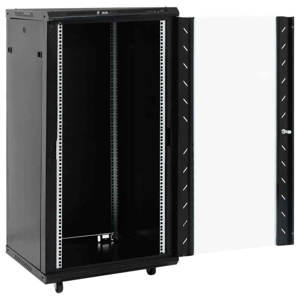 vidaXL Καμπίνα Δικτύου 22U 19" IP20 Μαύρη 60x60x120 εκ.