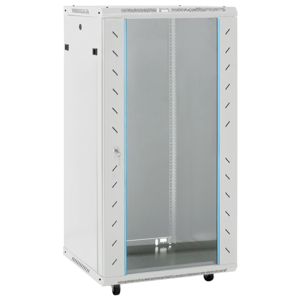 vidaXL Καμπίνα Δικτύου 22U 19" IP20 Μαύρη 60x60x120 εκ.