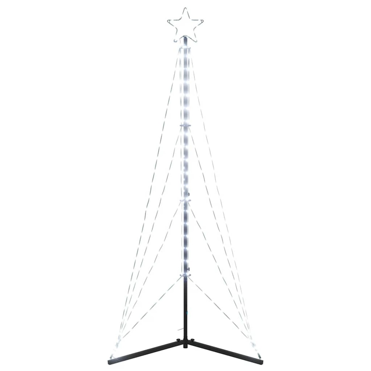 vidaXL Χριστουγεννιάτικο δέντρο LED 363 LED Ψυχρό Λευκό 182 εκ.