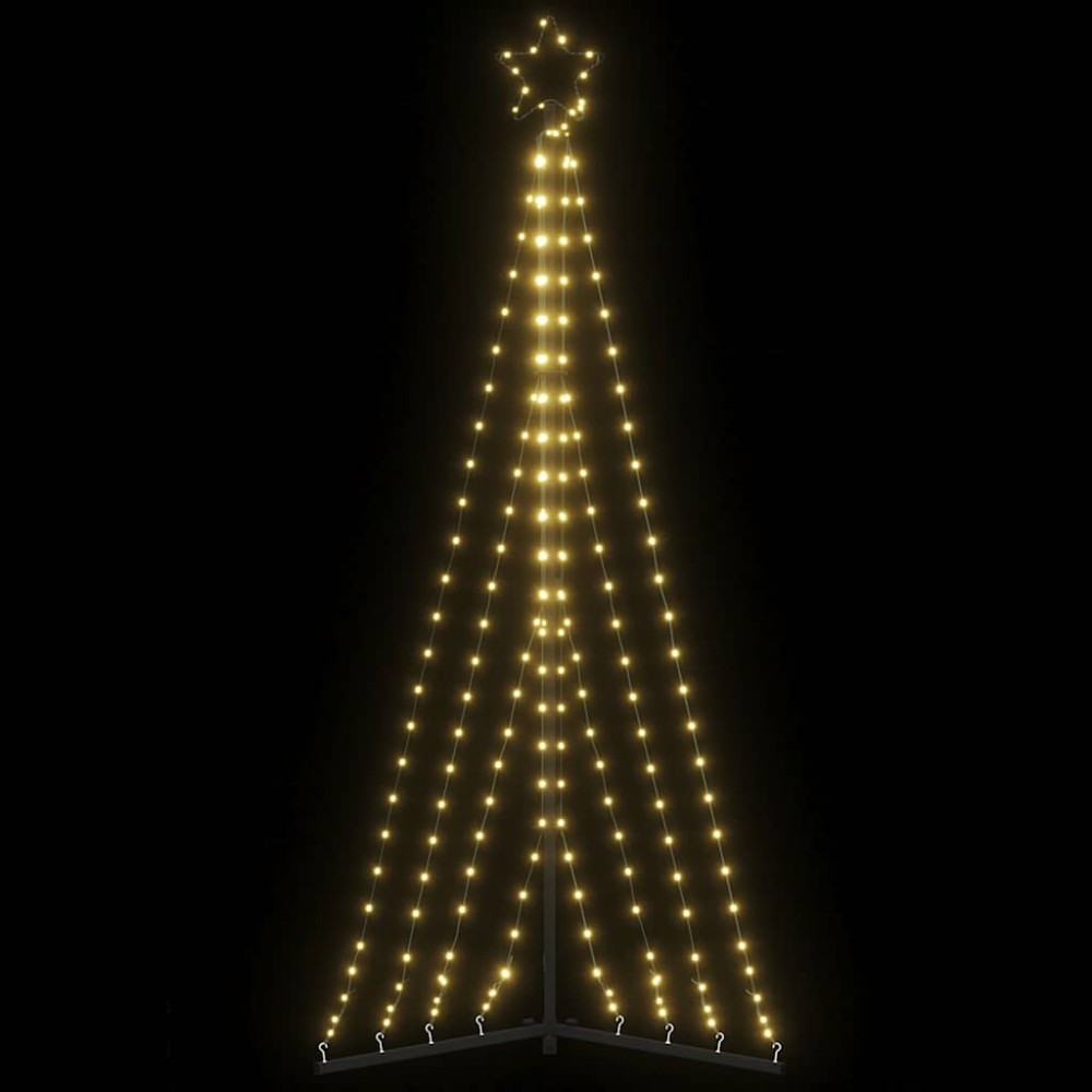 vidaXL Χριστουγεννιάτικο δέντρο LED 339 LED Θερμό Λευκό 182 εκ.