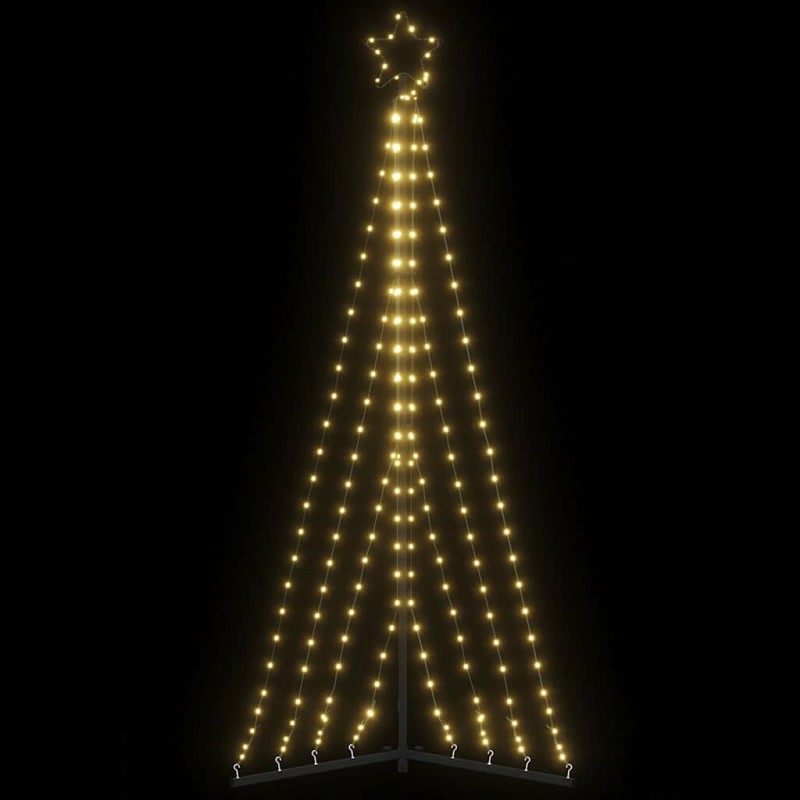 vidaXL Χριστουγεννιάτικο δέντρο LED 339 LED Θερμό Λευκό 182 εκ.
