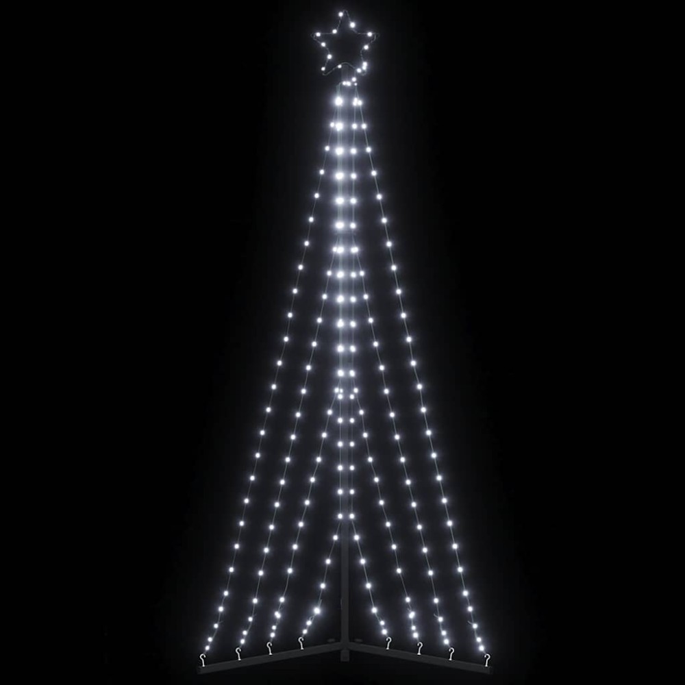 vidaXL Χριστουγεννιάτικο δέντρο LED 339 LED Ψυχρό Λευκό 182 εκ.